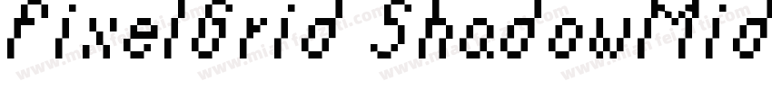 PixelGrid ShadowMidS字体转换